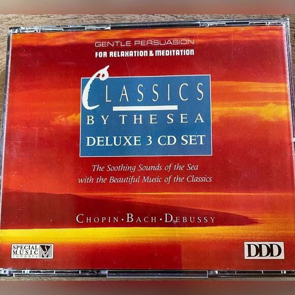Classics By The Sea 3 CD Deluxe Set Chopin Bach Debussy Meditation Relaxation - Picture 1 of 3